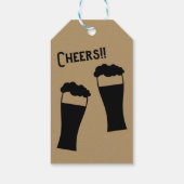 赤ちゃんとビールが生まれる！赤ちゃんとビールのシャワーのお土産 ギフトタグ (裏面)