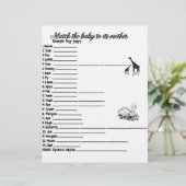 赤ちゃんとママの動物マッチゲーム レターヘッド (スタンド正面)