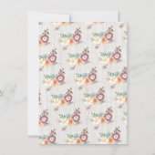 赤ちゃんとママ 獣医学校 卒業 招待状 (裏面)