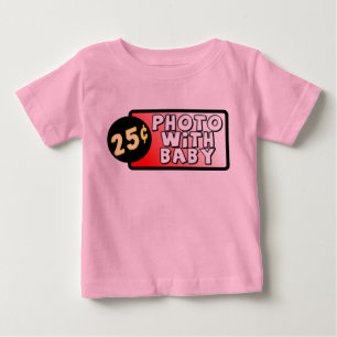 赤ちゃんと写ったおもしろTシャツ 乳幼児ユーモア ベビーTシャツ