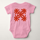 赤ちゃんと幼児のジャージ ボディスーツ (裏面)