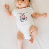 赤ちゃんと犬のかわいいカスタムグッズ ベビーボディスーツ