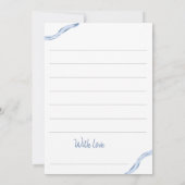 赤ちゃんになる親のシャワーカードアドバイス 招待状 (裏面)