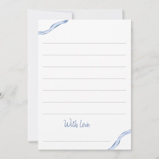 赤ちゃんになる親のシャワーカードアドバイス 招待状 (裏面)