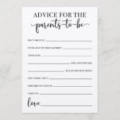 赤ちゃんになる親のシャワーゲームのアドバイス プログラム (正面)