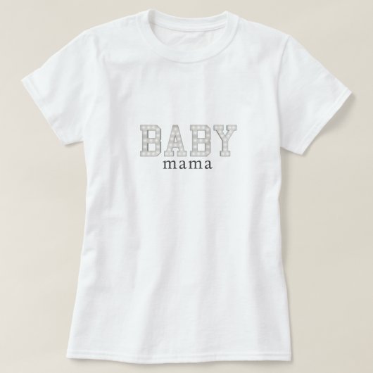 赤ちゃんのお母さん Tシャツ (デザイン正面)