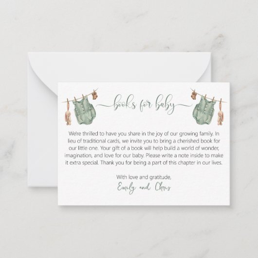 赤ちゃんのためのジェンダーニュートラルな本、待ちきれません! ノートカード (正面)