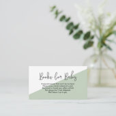 赤ちゃんのためのジェンダー中立のグリーンブック エンクロージャーカード (スタンド正面)