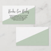赤ちゃんのためのジェンダー中立のグリーンブック エンクロージャーカード (正面/裏面)