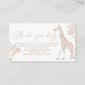 赤ちゃんのためのボーホーサファリ トワルブック エンクロージャーカード (正面)