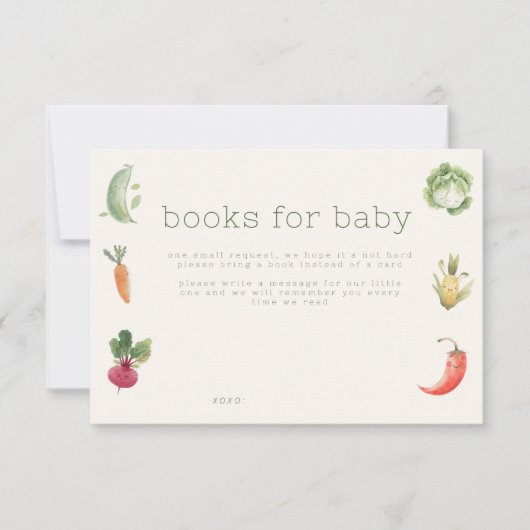 赤ちゃんのための地元で育った本のカード 招待状 (正面)