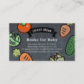 赤ちゃんのための地元で育てられた野菜の黒板ブック エンクロージャーカード (正面)