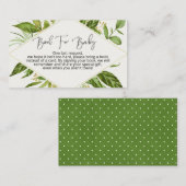 赤ちゃんのための本を持ってきて ベビーシャワー エンクロージャーカード (正面/裏面)