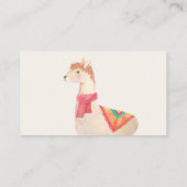 赤ちゃんのための本, かわいい水彩ラマ 名刺 (裏面)