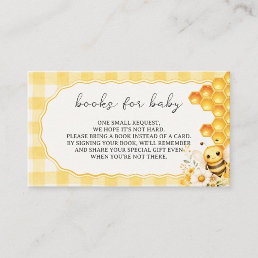 赤ちゃんのための本 はちみつ六角形 エンクロージャーカード (正面)