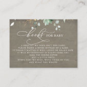 赤ちゃんのための本 ピンクの花の多肉植物 エンクロージャーカード (正面)