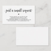 赤ちゃんのための本、モダンラスティック ブラックスクリプト エンクロージャーカード (正面/裏面)