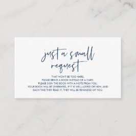 赤ちゃんのための本, 現代のミニマリスト ネイビーブルー エンクロージャーカード