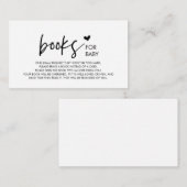 赤ちゃんのための本, 現代のミニマル主義 ブラックフォント エンクロージャーカード (正面/裏面)