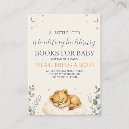 赤ちゃんのための本 Little Cub Books エンクロージャーカード (正面)
