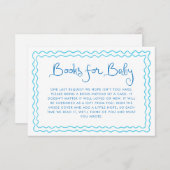 赤ちゃんのための気まぐれな手書きの青い本 エンクロージャーカード (正面/裏面)