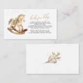 赤ちゃんのゆらゆら馬の本 エンクロージャーカード (正面/裏面)