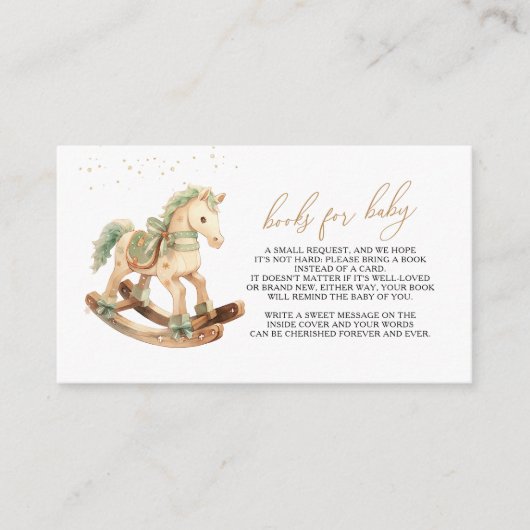 赤ちゃんのゆらゆら馬の本 エンクロージャーカード (正面)