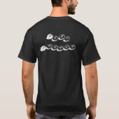 赤ちゃんのようこそ テキスト ベビーシャワーのイメージ Tシャツ (裏面)