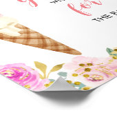 赤ちゃんのアイスクリームベイビーシャワープレート ポスター (角)