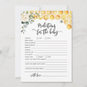 赤ちゃんのカードのビー予言 招待状 (正面)