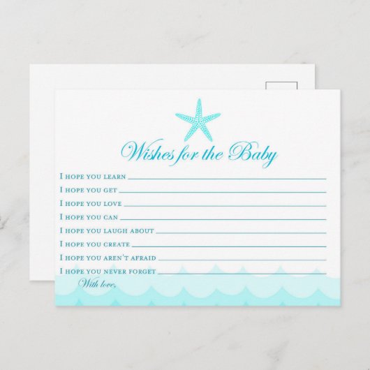 赤ちゃんのカードへの願い ポストカード (正面/裏面)