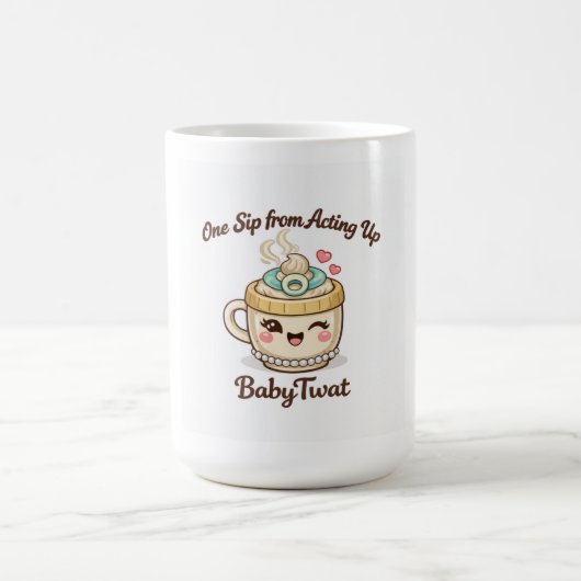 赤ちゃんのクソ野郎 コーヒーマグカップ (中央)
