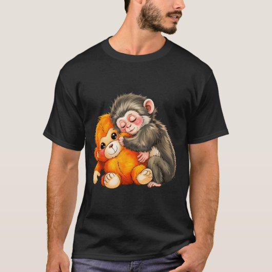 赤ちゃんのサルパンチ Tシャツ (正面)