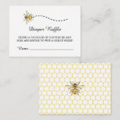 赤ちゃんのシャワーが途中で少し蜂蜜が流れている エンクロージャーカード (正面/裏面)