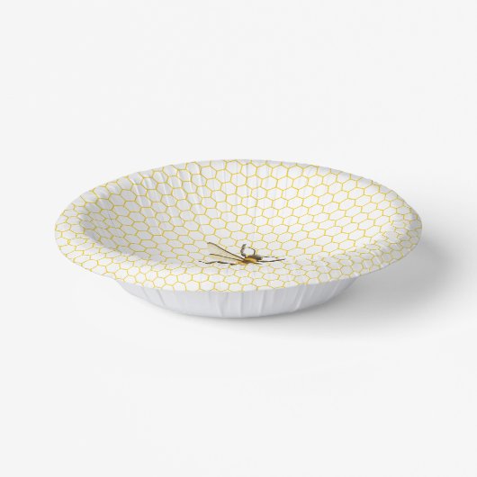 赤ちゃんのシャワーが途中で少し蜂蜜が流れている ペーパーボウル (傾斜あり)