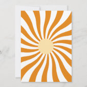 赤ちゃんのシャワーが途中で少し蜜が流れている 招待状 (裏面)