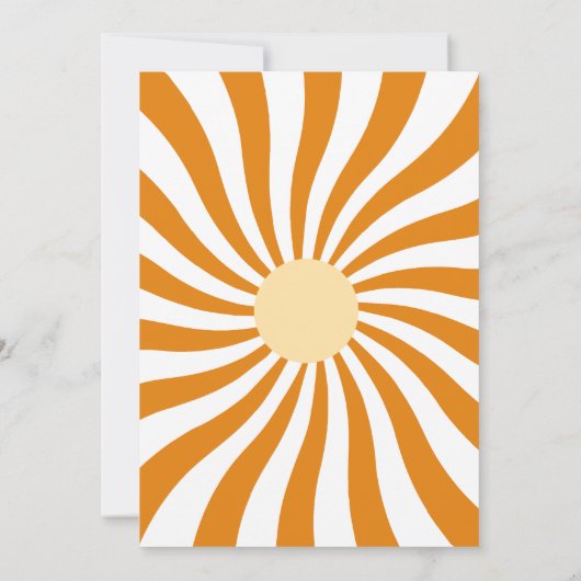 赤ちゃんのシャワーが途中で少し蜜が流れている 招待状 (裏面)