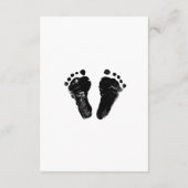 赤ちゃんのシャワーに最適なミニマルな本 エンクロージャーカード (裏面)