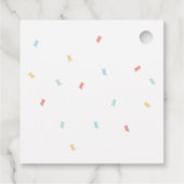 赤ちゃんのシャワーのためのピンクのブランチ フェイバータグ (裏面)