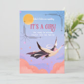 赤ちゃんのシャワーの天の魔法 招待状 (スタンド正面)