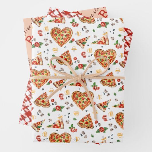 赤ちゃんのシャワーの贈り物をスタイルのスライスで包む ラッピングペーパーシート (インサイチュ)