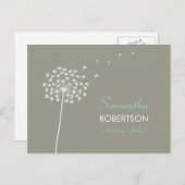 赤ちゃんのシャワーはがきのご招待 インビテーションポストカード (正面/裏面)