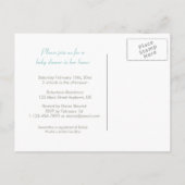 赤ちゃんのシャワーはがきのご招待 インビテーションポストカード (裏面)