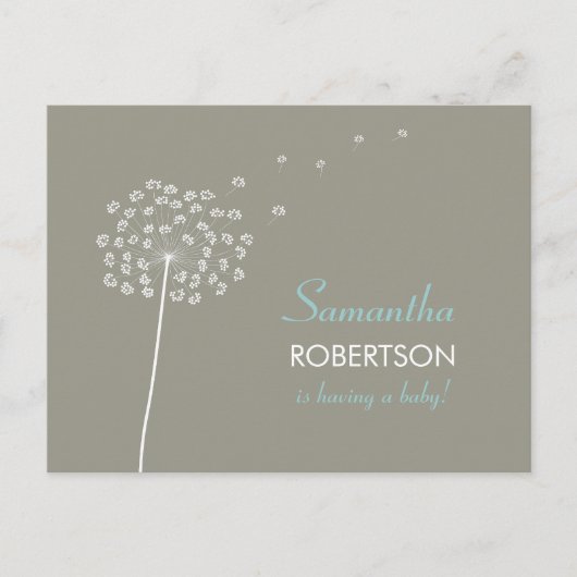 赤ちゃんのシャワーはがきのご招待 インビテーションポストカード (正面)