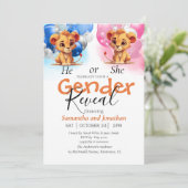 赤ちゃんのシャワーまたはジェンダーの暴露 案内状 (スタンド正面)