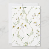 赤ちゃんのシャワーを始めようとしている新しい章を物語る 招待状 (裏面)