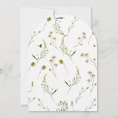 赤ちゃんのシャワーを始めようとしている新しい章を物語る 招待状 (裏面)