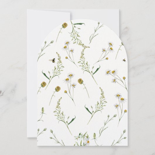 赤ちゃんのシャワーを始めようとしている新しい章を物語る 招待状 (裏面)