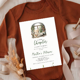 赤ちゃんのシャワーを始めようとしている新しい章を物語る 招待状