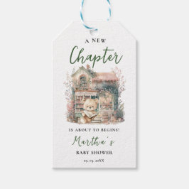 赤ちゃんのシャワーを始める新しい章を物語る ギフトタグ